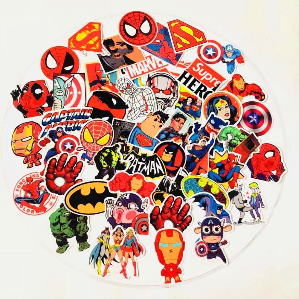 Marvel / DC 50pcs Sticker Set - Picture 3 of 5